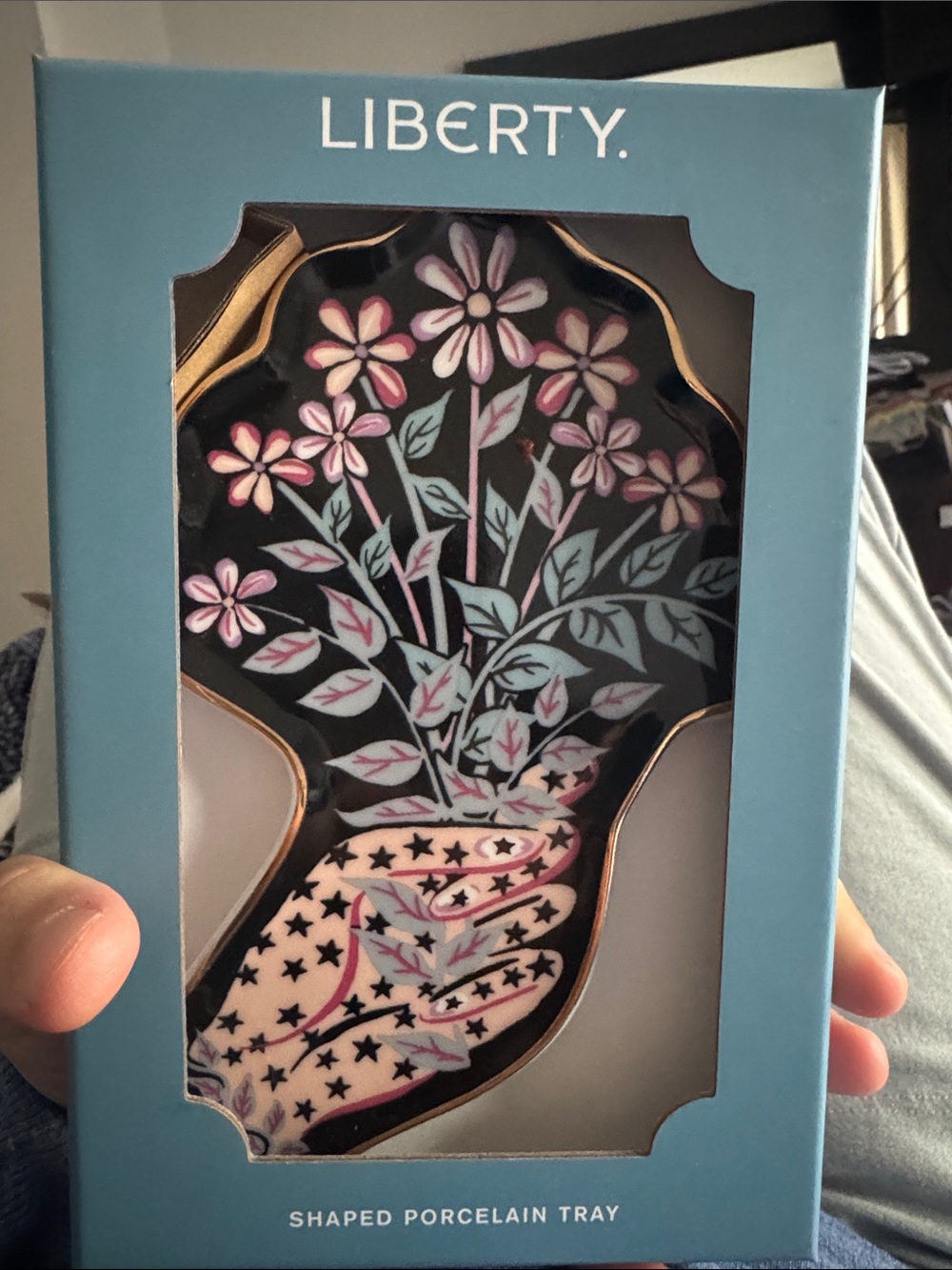 Liberty Floral Hand Porcelain Tray NWT